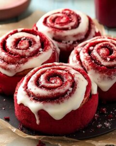 Red Velvet Cinnamon Rolls Recipe