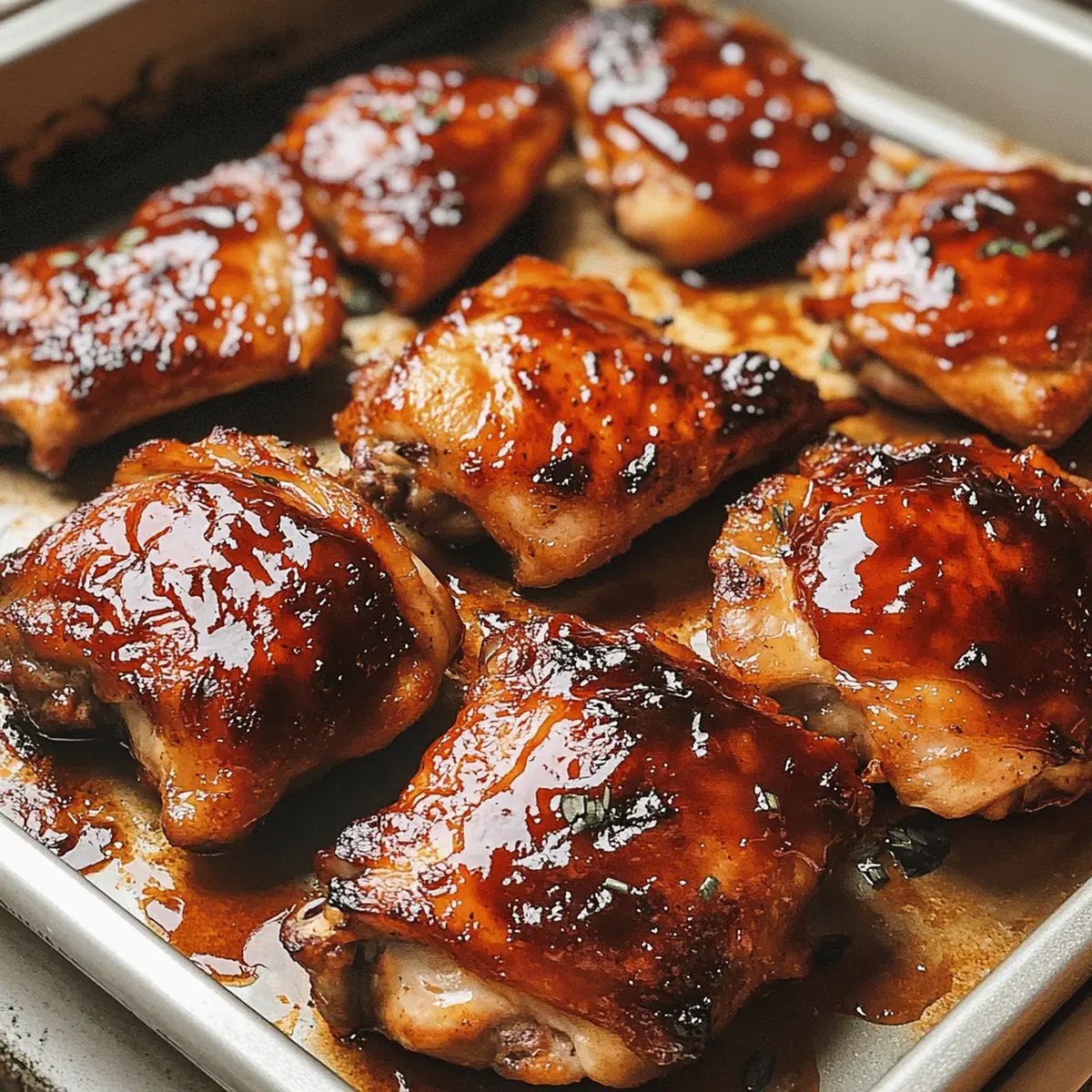 Caramelized BBQ Chicken Thighs Recipe