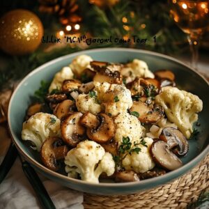 Garlic Cauliflower And Mushrooms Recipe
