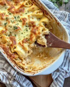 Cheesy Baked Tortellini Casserole Recipe