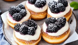 Blackberries & Cream Slider Doughnuts Recipe