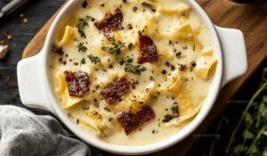 Creamy White Chicken Lasagna Soup Recipe