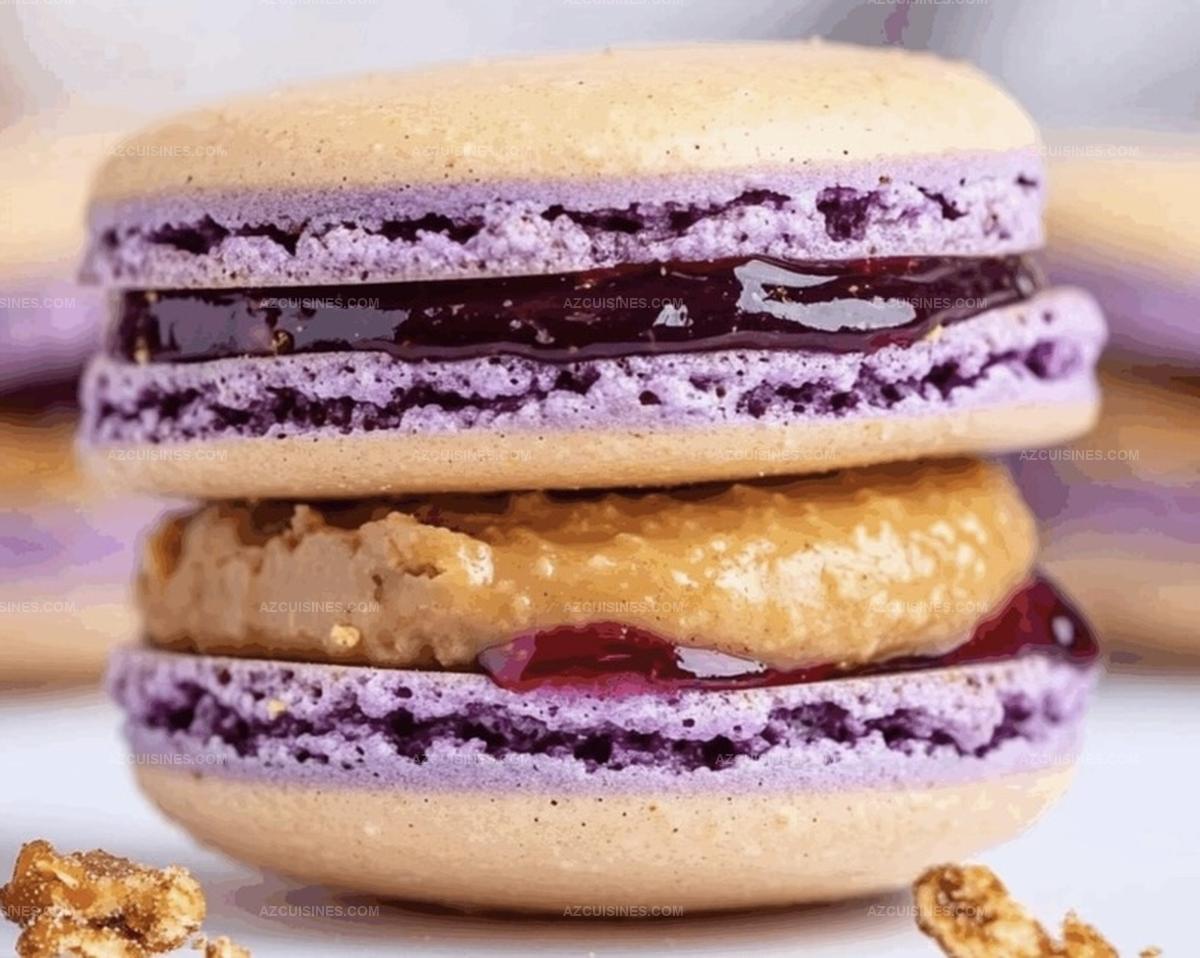 Peanut Butter And Jelly Macarons Recipe