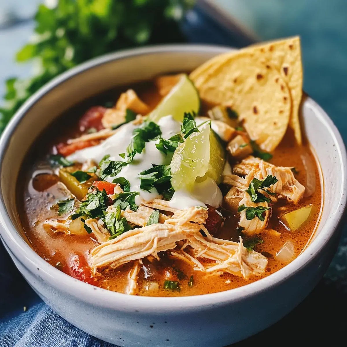 Crockpot Chicken Tortilla Soup Recipe