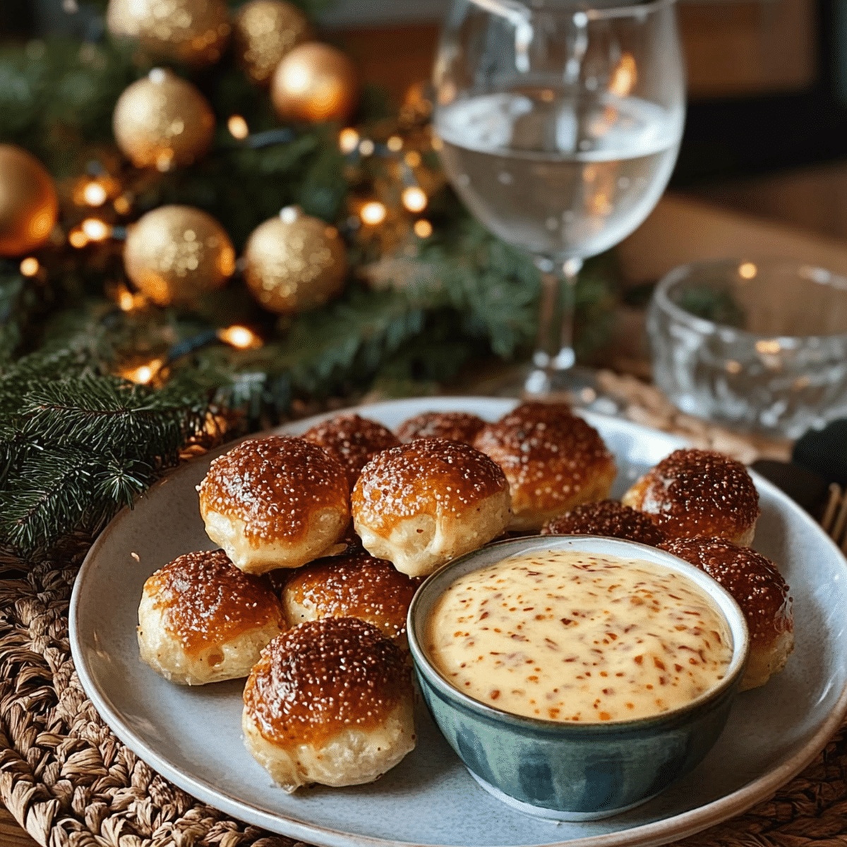 Pretzel Bites With Cheddar Cheese Sauce Recipe