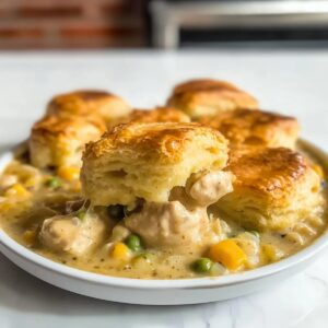 Chicken Pot Pie with Biscuits Recipe