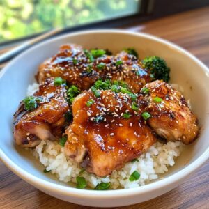 Soy Garlic Chicken Thighs Recipe