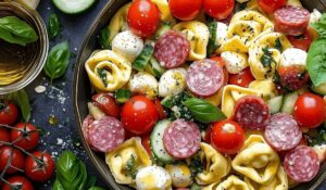 Salami-Mozzarella Tortellini Pasta Salad Recipe
