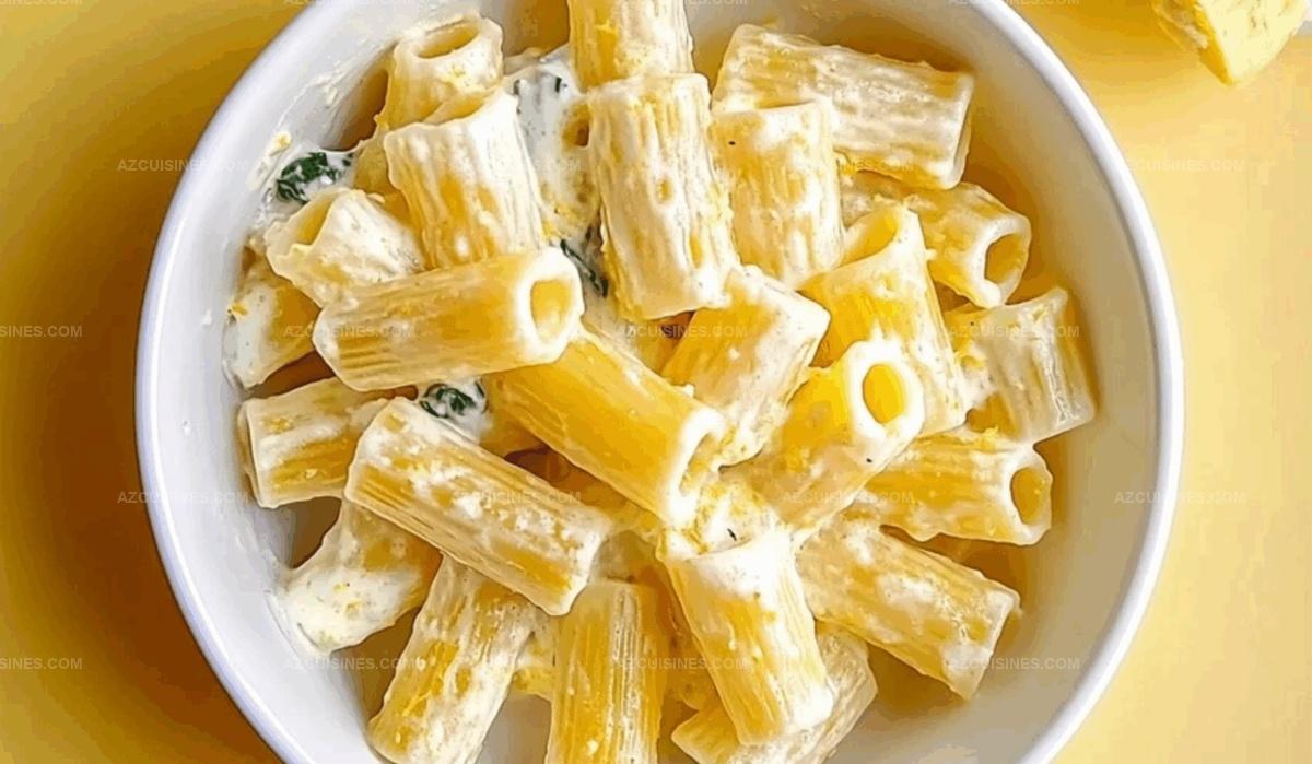 Lemon Ricotta Rigatoni Recipe