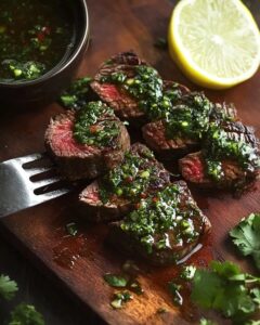 Skirt Steak with Chimichurri Sauce Recipe