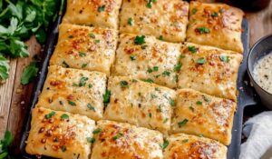 Garlic Butter Stromboli Squares Recipe