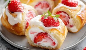 Strawberry Cream Cheese Rolls Recipe