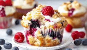 Berry Cream Cheese Muffins Recipe