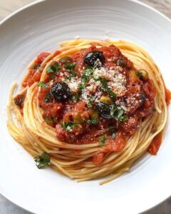 Angel Hair Pasta Puttanesca Recipe