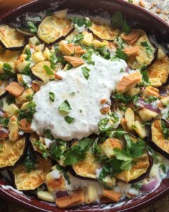 Fattet Betenjan Eggplant and Yogurt Salad Recipe