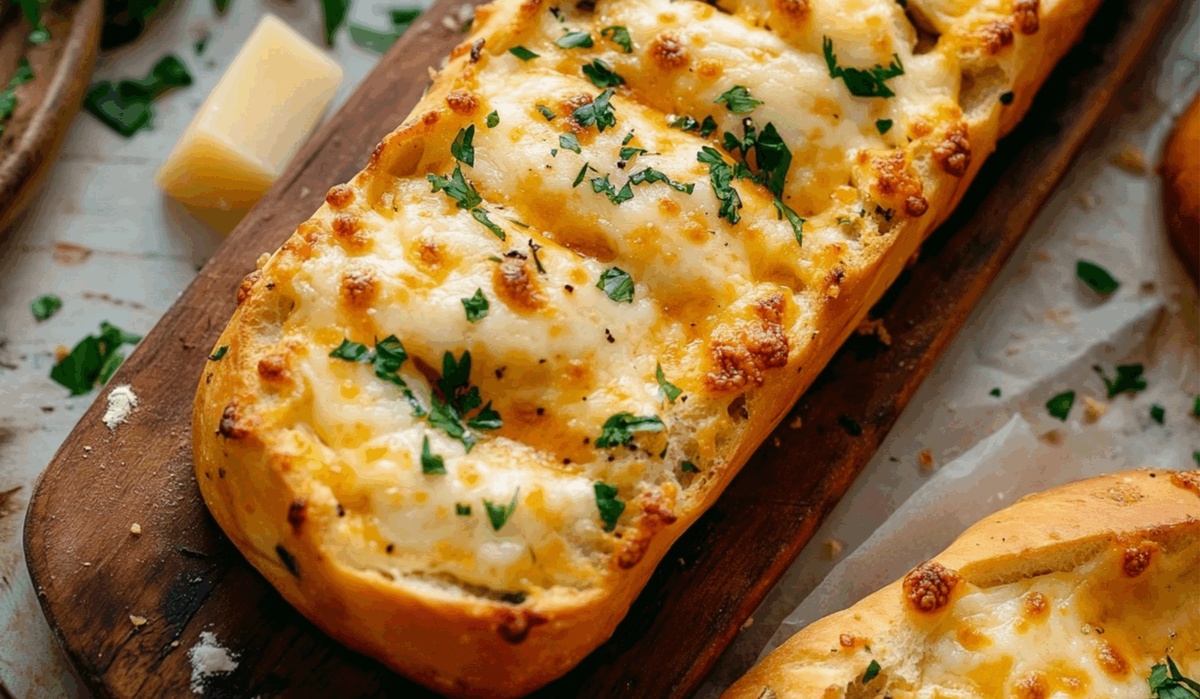 Easy Cheesy Garlic Bread Recipe