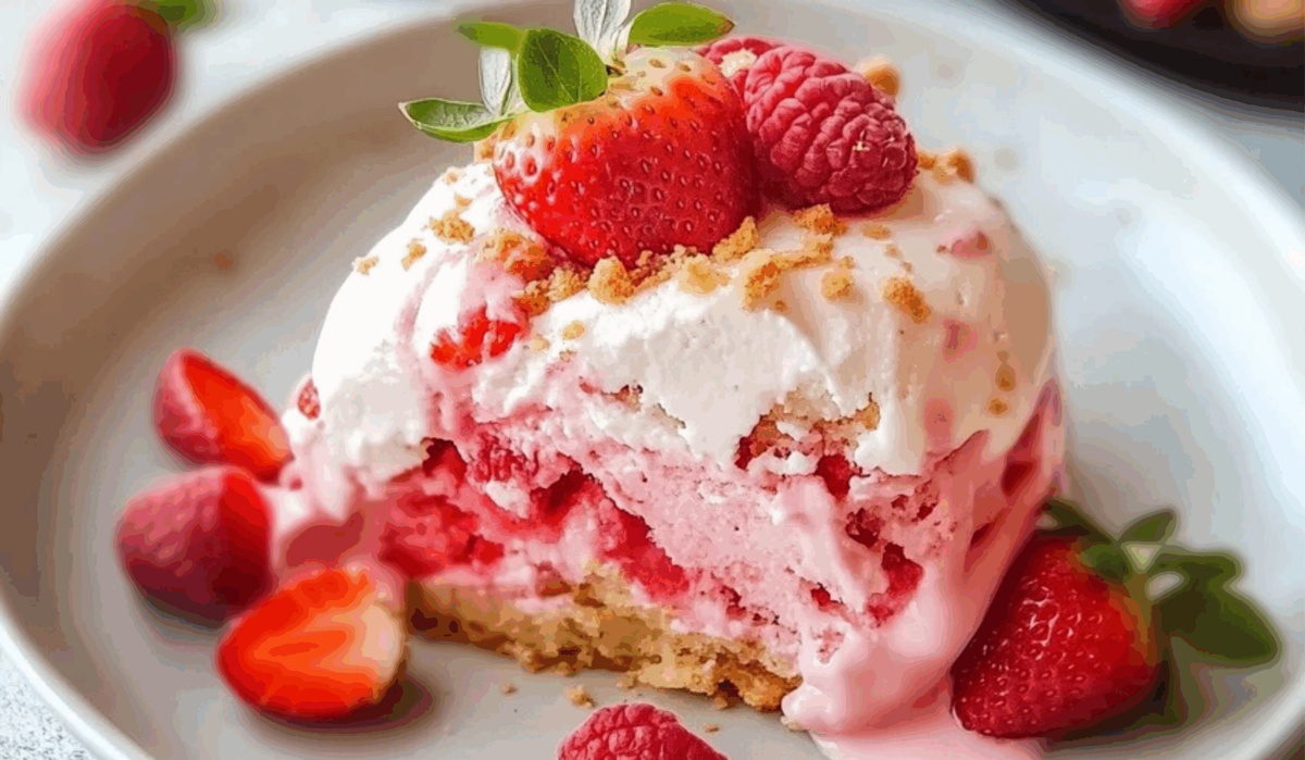 Strawberry Shortcake Ice Cream Cake Recipe