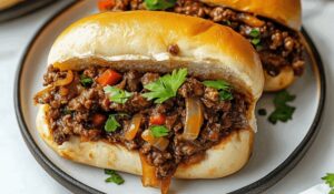 Philly Cheesesteak Sloppy Joes Recipe