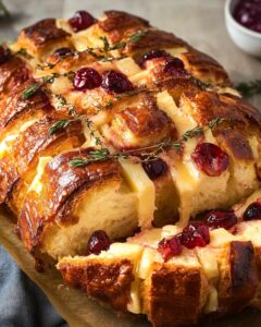 Cranberry Brie Pull-Apart Bread Recipe