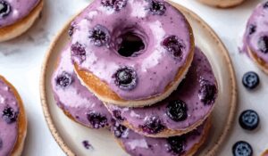Blueberry Cake Donuts Recipe