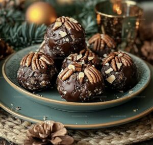 Christmas Chocolate Pecan Pie Balls Recipe