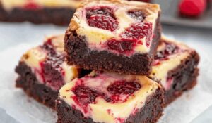Raspberry Cheesecake Brownies Recipe