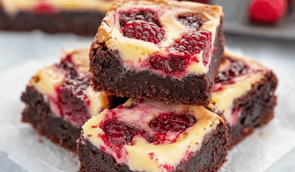 Raspberry Cheesecake Brownies Recipe