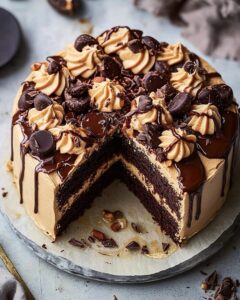 Outrageous Chocolate Peanut Butter Celebration Cake Recipe