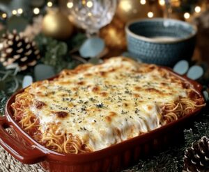 Baked Cream Cheese Spaghetti Casserole Recipe