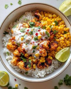 Street Corn Chicken Rice Bowl Recipe