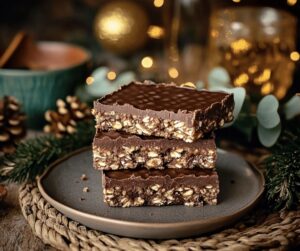 No Bake Chocolate Oat Bars Recipe
