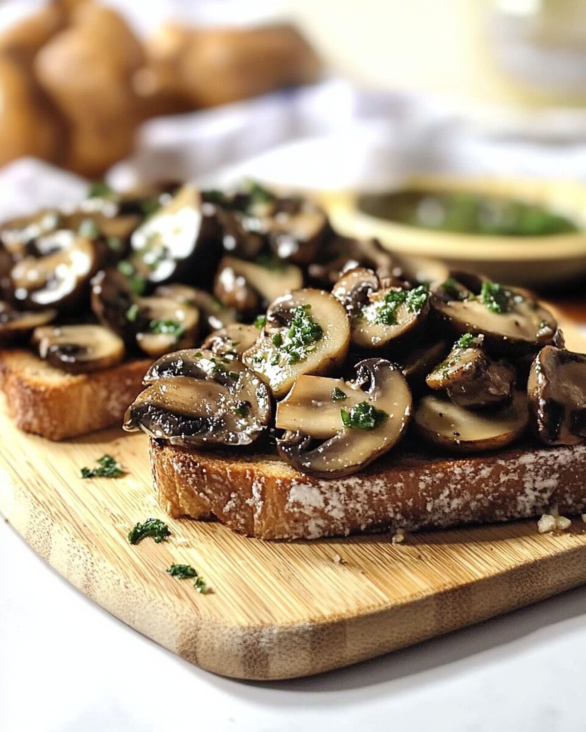 Mushroom Toast with Mustard Recipe