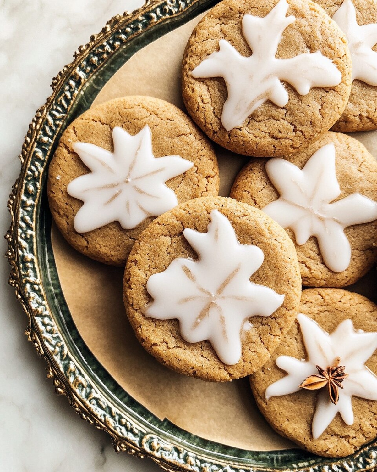 Soft Gingerbread Cookies with Maple Glaze Recipe