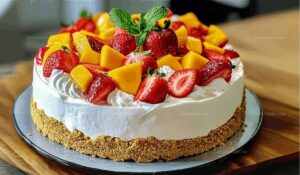 Strawberry Mango Delight Cake Recipe