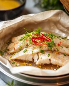 Sizzling Ginger Steamed Fish Recipe