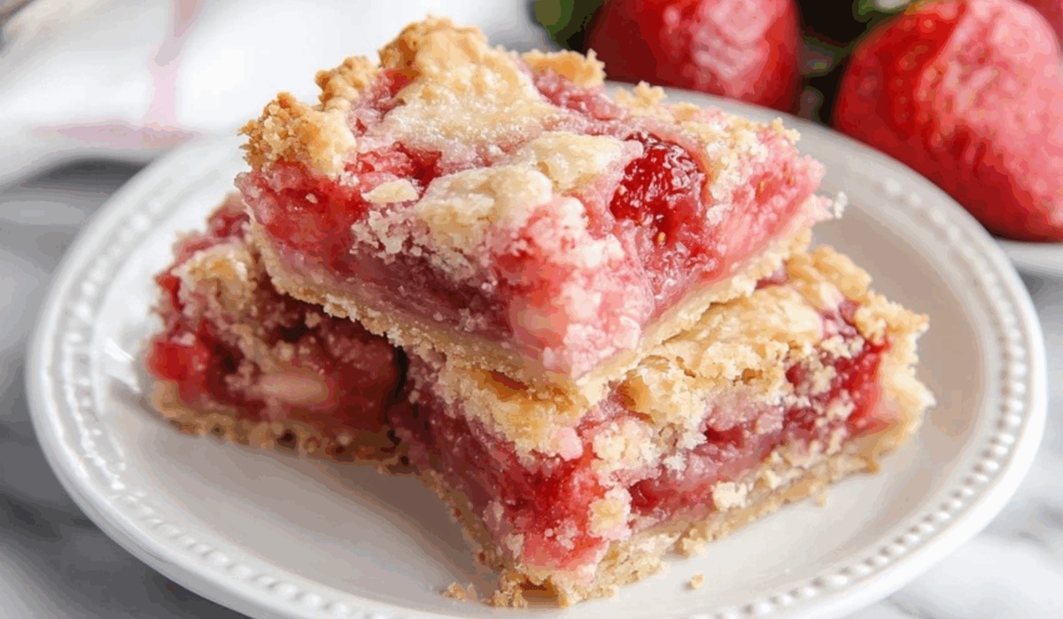 Strawberry Pie Bars Recipe