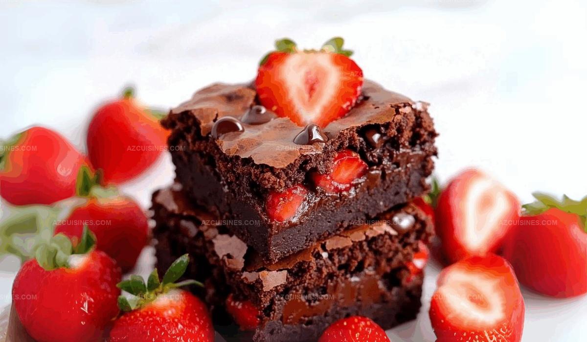 Strawberry Chocolate Brownies Recipe