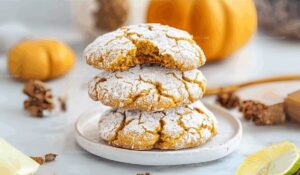 Pumpkin Crinkle Cookies Recipe