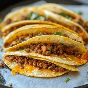 Ground Beef Baked Tacos Recipe