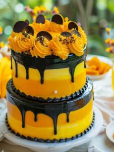 Luscious Lemon Mango Swirl Cheesecake Recipe