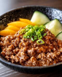 Savory Japanese Pork Miso Mince Recipe