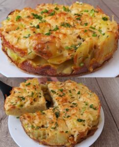 Golden Crispy Potato Egg Bake Recipe