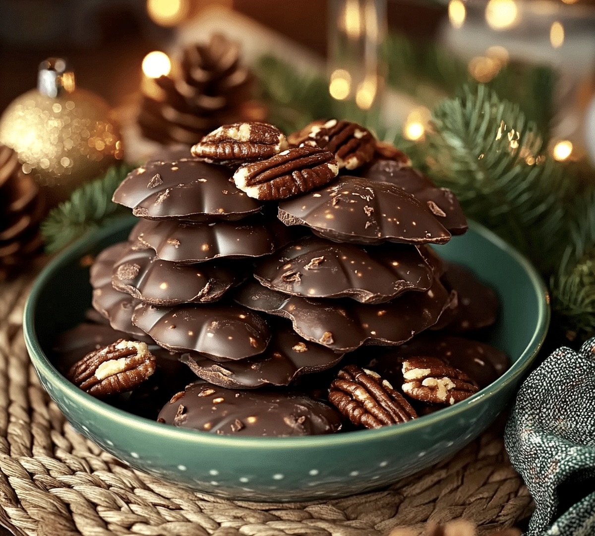 Chocolate Pecan Turtle Clusters Recipe