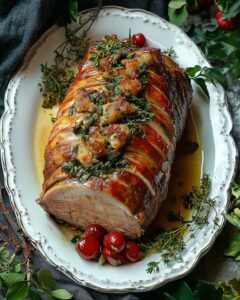 Christmas Stuffed Pork Roast Recipe