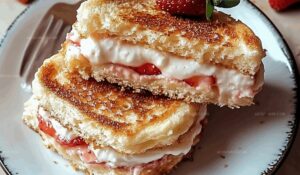 Fried Strawberry Cheesecake Sandwiches Recipe