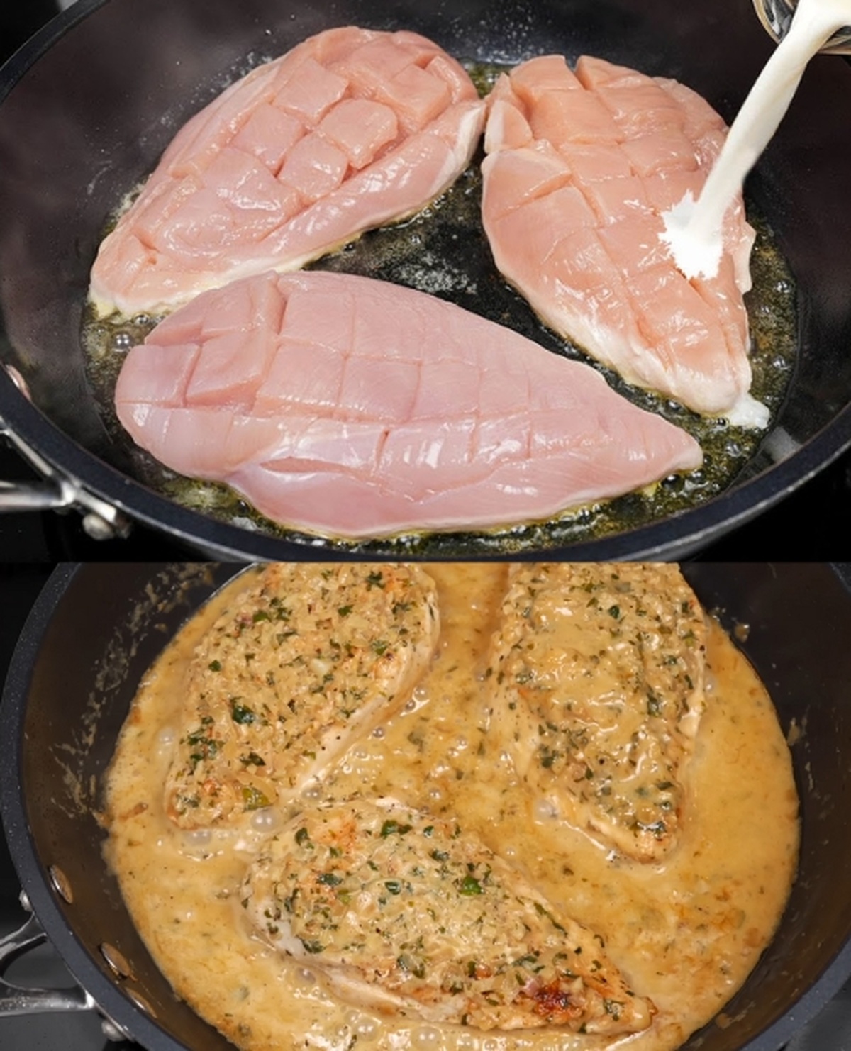 Luxurious Lemon-Garlic Chicken with Creamy Sauce Recipe
