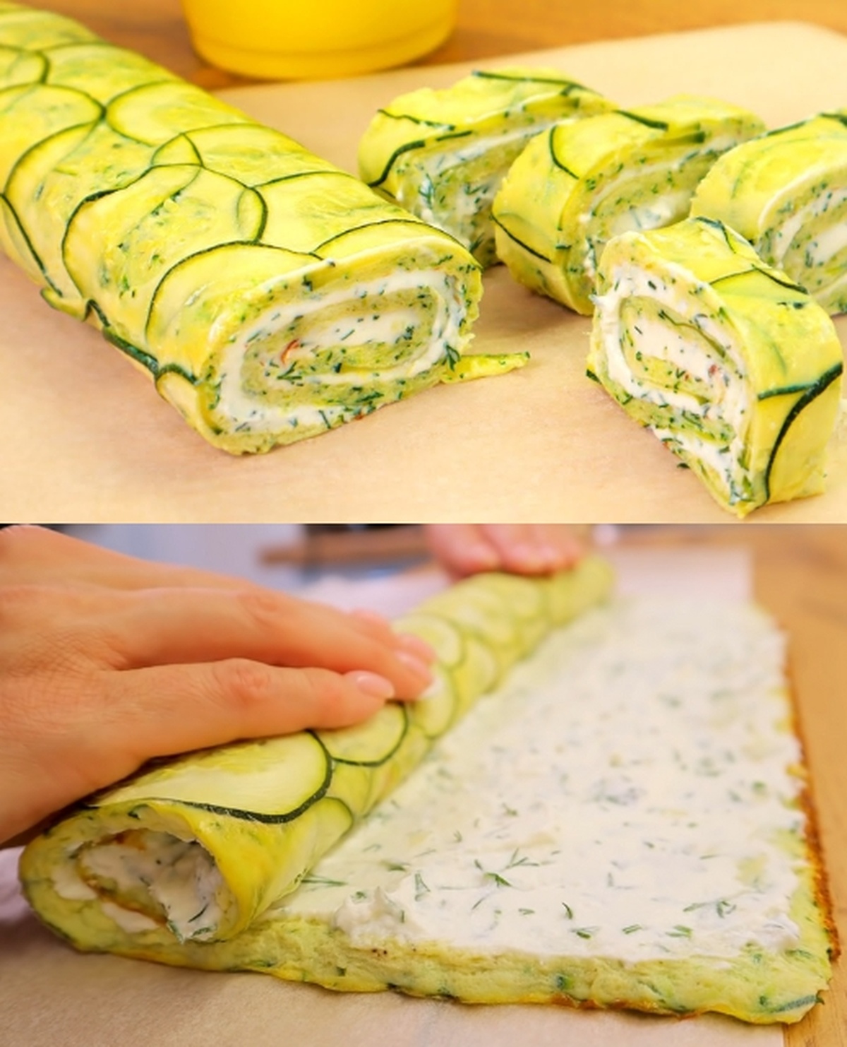 Zucchini and Ricotta Rolls Recipe