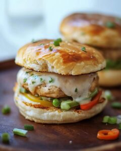 Chicken Pot Pie Burgers Recipe