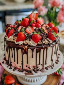 Strawberry Cheesecake Cake Recipe