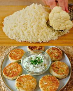 Cauliflower Patties with Vegan Tartar Sauce Recipe